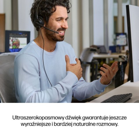 HP Poly Mission 425 - przewodowy zestaw słuchawkowy USB stereo (opakowanie zbiorcze) POLY