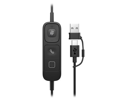 HP Poly Mission 425 - przewodowy zestaw słuchawkowy USB stereo (opakowanie zbiorcze) POLY