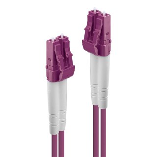 Lindy 46345 kabel InfiniBand / światłowodowy 15 m LC Różowy LINDY