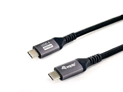 Equip 128381 kabel USB USB4 Gen 3x2 1,2 m USB C 40 Gbit/s 240 W Czarny EQUIP