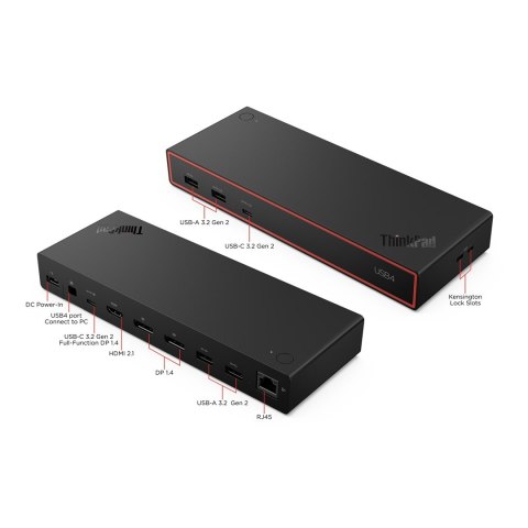Lenovo ThinkPad USB4 Dock 5000 (with 135W Adapter) Przewodowa Czarny Lenovo