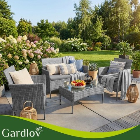 Meble ogrodowe rattanowe antracyt Gardlov 26907 GARDLOV