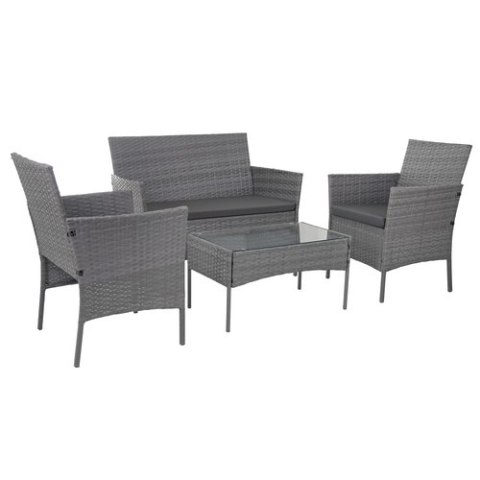 Meble ogrodowe rattanowe antracyt Gardlov 26907 GARDLOV