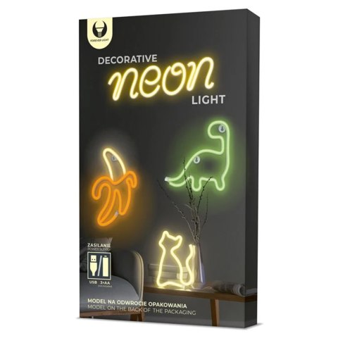 Neon led banan biały żółty bat + usb flne10 forever light TelForceOne