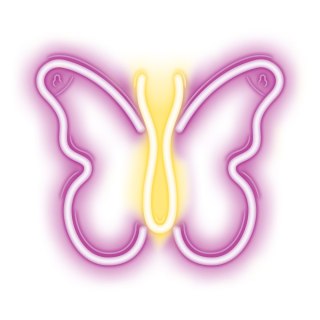 Neon led motyl róż nne03 neolia TelForceOne
