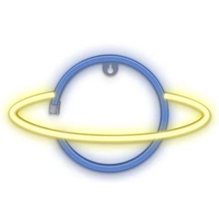 Neon led saturn żółty niebieski bat + usb flne11 forever light TelForceOne