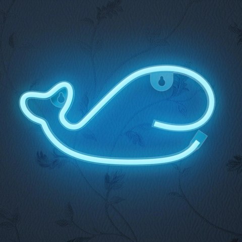 Neon led wieloryb niebieski bat + usb flne19 forever light TelForceOne