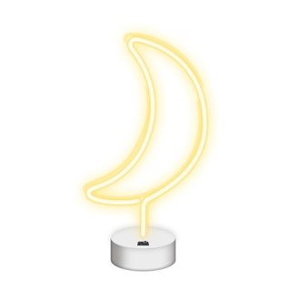 Neon na podstawce led księżyc biały nne06 neolia TelForceOne