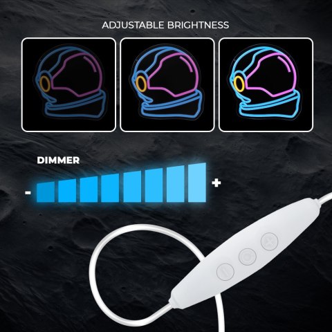 Neon plexi led astronauta multikolor fpne22 forever light PLASTROL
