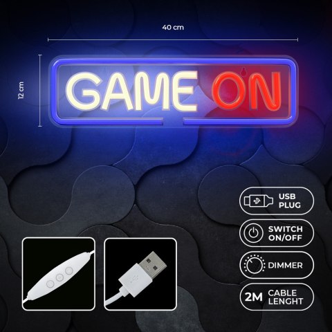 Neon plexi led game on multikolor fpne23 forever light PLASTROL