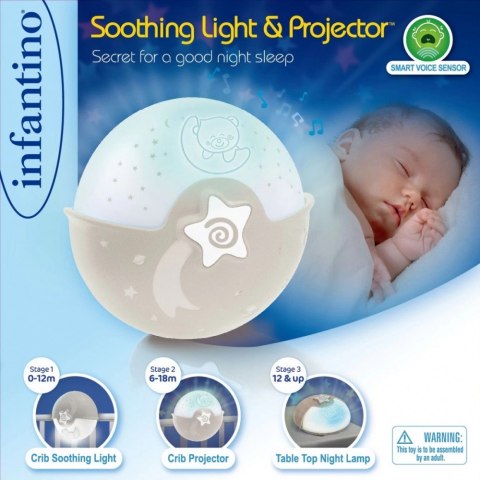 Projektor 2w1 infantino beżowy B KIDS