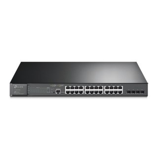 TP-Link JetStream TL-SG3428MP przełącznik sieciowy Zarządzany L2+ Gigabit Ethernet (10/100/1000) Obsługa PoE 1U Czarny No name