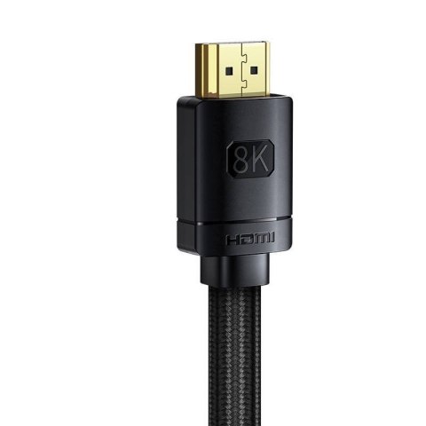 Baseus CAKGQJ01 kabel HDMI 2 m HDMI Typu A (Standard) Czarny, Srebrny Baseus