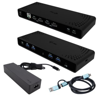 I-tec CADUA4KDOCKPDB100 stacja dokująca Przewodowa USB 3.2 Gen 1 (3.1 Gen 1) Type-C Czarny I-Tec