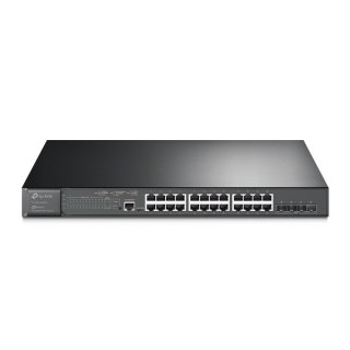 TP-Link JetStream TL-SG3428XMP przełącznik sieciowy Zarządzany L2+ Gigabit Ethernet (10/100/1000) Obsługa PoE 1U Czarny No name