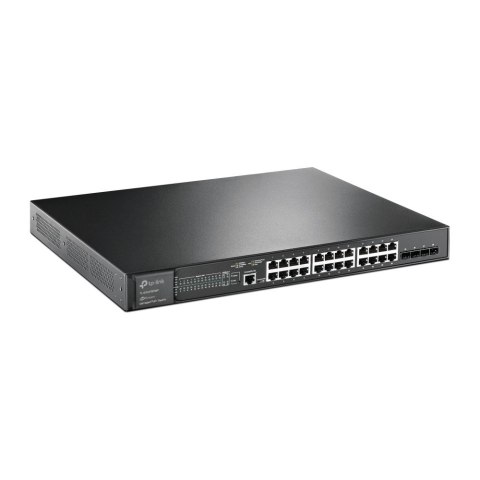 TP-Link JetStream TL-SG3428XMP przełącznik sieciowy Zarządzany L2+ Gigabit Ethernet (10/100/1000) Obsługa PoE 1U Czarny No name
