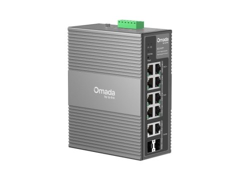 TP-Link Omada IES210GPP łącza sieciowe Zarządzany Gigabit Ethernet (10/100/1000) Obsługa PoE DIN rail Szary TP-LINK