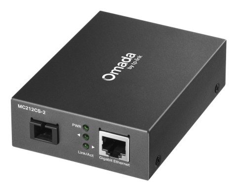 TP-Link Omada MC212CS-2 konwerter sieciowy 1000 Mbit/s 1550 nm Pojedynczy Czarny TP-LINK