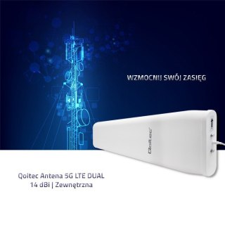 QOLTEC ANTENA 5G LTE DUAL | 14DBI | ZEWNĘTRZNA Qoltec