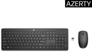 HP 230 WL MOUSE+KB COMBO FR klawiatura Dołączona myszka Biuro RF Wireless Czarny Hewlett-Packard