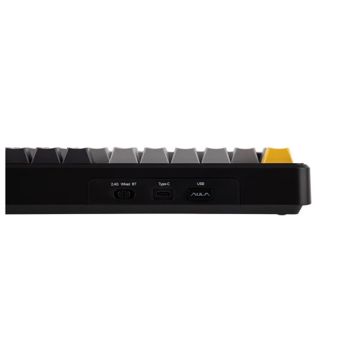 Klawiatura gasket F108 Gray+Orange+Deep Gray Volcano switch RGB AULA AULA