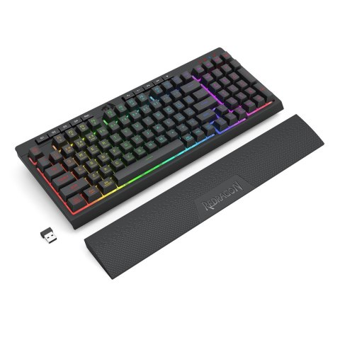 REDRAGON K515RGB-PRO klawiatura USB + RF Wireless + Bluetooth Czarny REDRAGON