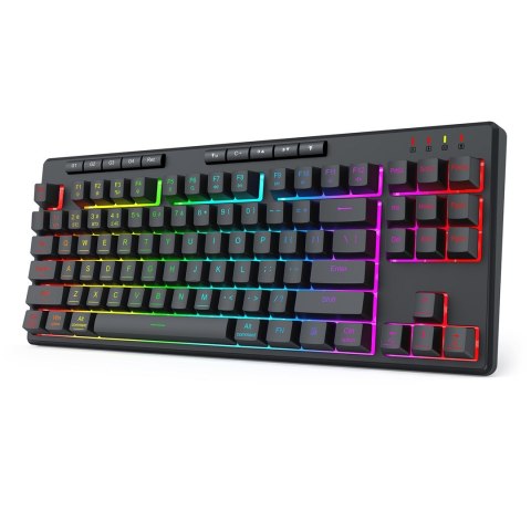 REDRAGON K516RGB-PRO SHIVA PRO 87 klawiatura USB + RF Wireless + Bluetooth Czarny REDRAGON
