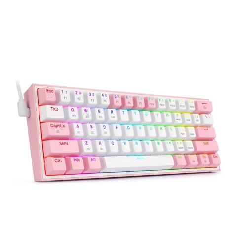 REDRAGON K616 Fizz Pro white/pink klawiatura USB + RF Wireless + Bluetooth Różowy, Biały REDRAGON
