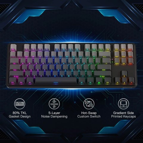 REDRAGON K707SP-RGB-PRO StarBlade klawiatura USB + RF Wireless + Bluetooth Czarny REDRAGON