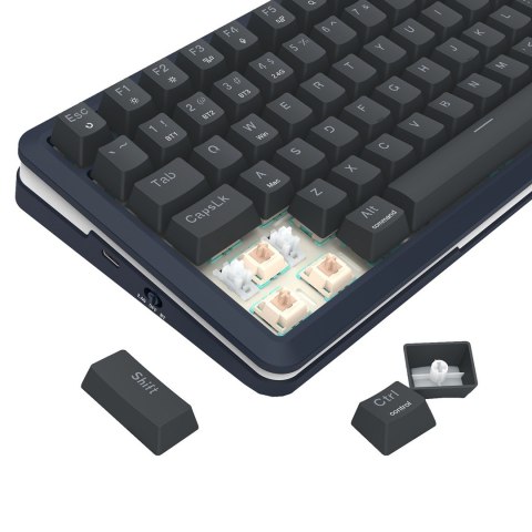 REDRAGON K708-RGB-PRO FLEKACT klawiatura USB + RF Wireless + Bluetooth Czarny REDRAGON