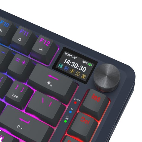 REDRAGON K708-RGB-PRO FLEKACT klawiatura USB + RF Wireless + Bluetooth Czarny REDRAGON