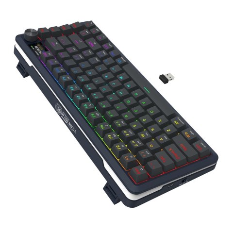 REDRAGON K708-RGB-PRO FLEKACT klawiatura USB + RF Wireless + Bluetooth Czarny REDRAGON