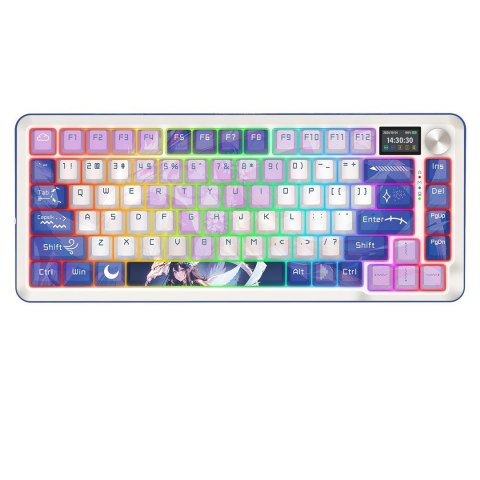 REDRAGON K708AK-RGB-PRO FLEKACT klawiatura USB + RF Wireless + Bluetooth Biały REDRAGON