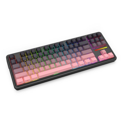 REDRAGON K728SP-RGB-PRO Antonium Pro klawiatura USB + RF Wireless + Bluetooth Czarny, Różowy REDRAGON