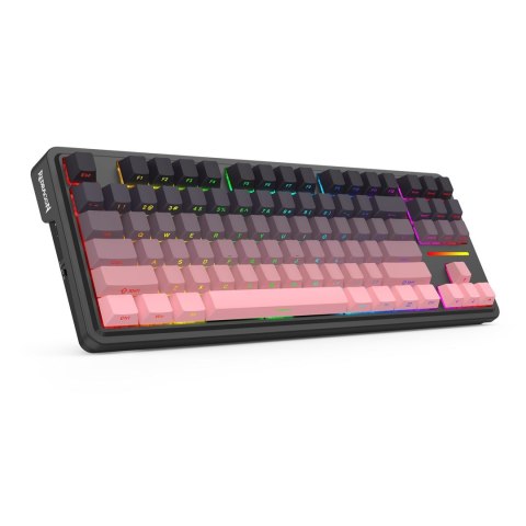 REDRAGON K728SP-RGB-PRO Antonium Pro klawiatura USB + RF Wireless + Bluetooth Czarny, Różowy REDRAGON