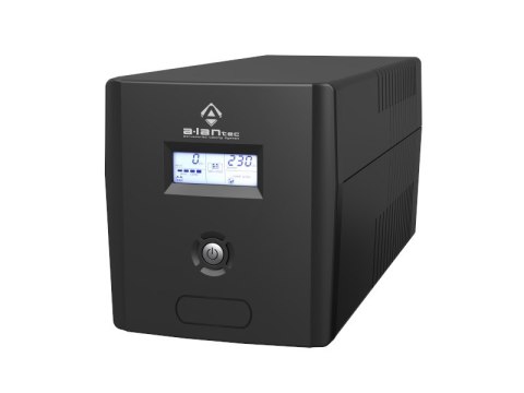 Zasilacz awaryjny UPS 1000VA/600W, 220V/50Hz, obudowa Tower, LCD, 4×CEE 7/3, USB, akumulatory VRLA 2×7Ah, kabel USB A-B 1.2 m, k ALANTEC