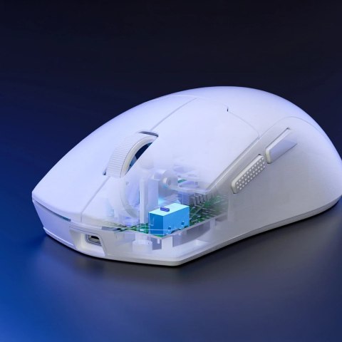 REDRAGON M918W & K1NG PRO MAX & Biały myszka RF Wireless + Bluetooth + USB Type-C REDRAGON