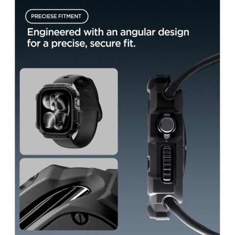 Spigen Rugged Armor - Obudowa do Apple Watch 12 42 mm (Matte Black) Spigen