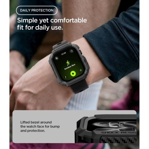 Spigen Rugged Armor - Obudowa do Apple Watch 12 42 mm (Matte Black) Spigen