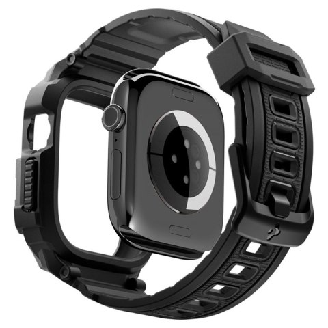 Spigen Rugged Armor Pro - Pasek z obudową do Apple Watch 12 46 mm (Matte Black) Spigen