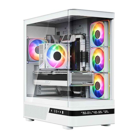 MODECOM Obudowa Volcano AQ200 ARGB Midi biała MODECOM