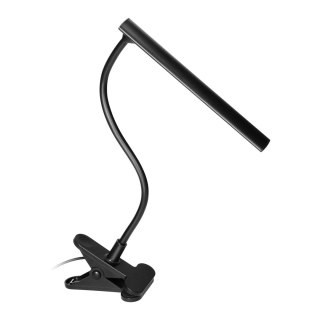 TERI II LED, lampka biurkowa z klipsem, 5W, 260lm, 4000K, czarna Orno