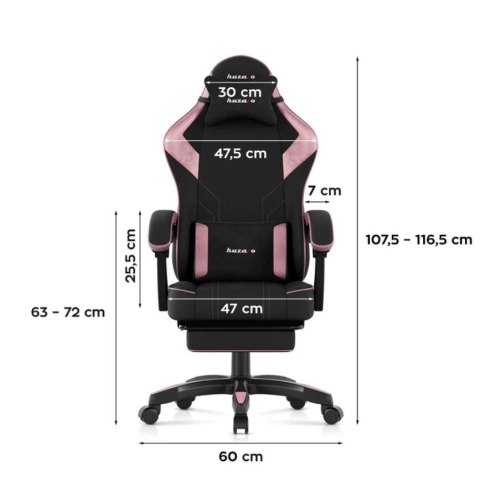 Fotel gamingowy Huzaro Force 3.7 Pink Huzaro