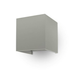 Oprawa ścienna V-TAC 5W kinkiet góra dół regulowana szary kwadrat IP65 BRIDGELUX VT-759-G 4000K 700lm