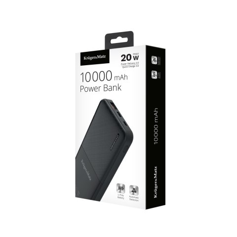 PowerBank Kruger&Matz 10000 mAh Li-pol z funkcją QC oraz PD Kruger&Matz