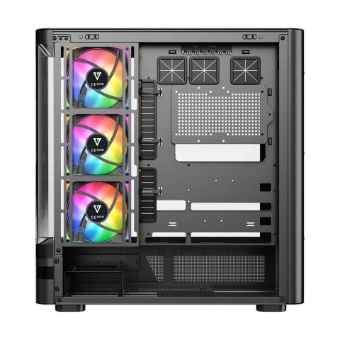 MODECOM Obudowa Volcano AQ100 ARGB Midi czarna MODECOM