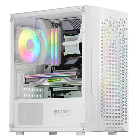 Obudowa LOGIC ARAMIS ARGB Mini USB 3.0 Biała LOGIC