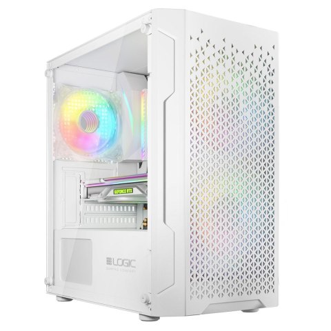 Obudowa LOGIC ARAMIS ARGB Mini USB 3.0 Biała LOGIC