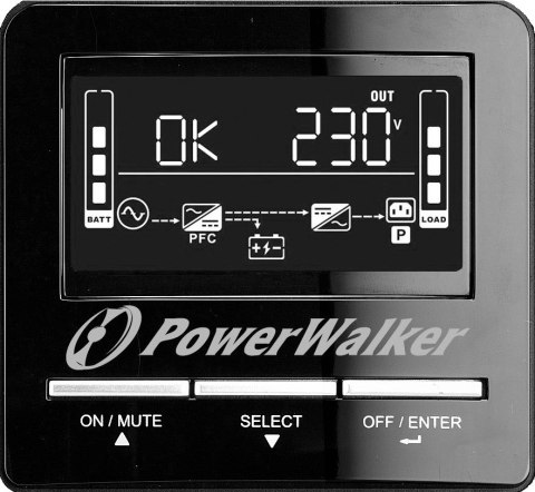 POWER WALKER UPS LINE-IN VI 3000 CW FR 3000VA, 3X 230V PL, USB, RS-232, LCD, EPO POWER WALKER