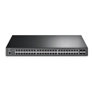 TP-Link JetStream TL-SG3452P przełącznik sieciowy Zarządzany L2/L3 Gigabit Ethernet (10/100/1000) Obsługa PoE 1U Czarny TP-LINK